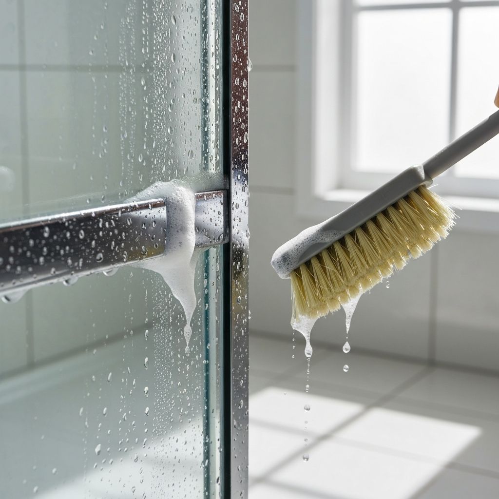 Shower Door Track Cleaning Guide